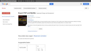 
                            6. Expert PHP and MySQL: Application Design and Development