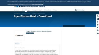 
                            9. Expert Systems GmbH - ProvenExpert - Versicherungsforen Leipzig