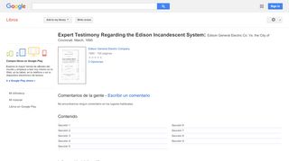 
                            11. Expert Testimony Regarding the Edison Incandescent System: Edison ...