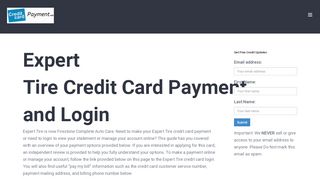 
                            5. Expert Tire Credit Card Payment - Login - Address - Customer Service