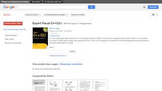 
                            9. Expert Visual C++/CLI: .NET for Visual C++ Programmers