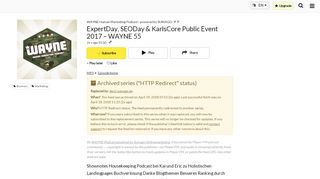 
                            13. ExpertDay, SEODay & KarlsCore Public Event 2017 – WAYNE 55 ...