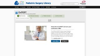 
                            10. ExPERTEarn MOC CME credits with APSA ... - Pediatric Surgery Library