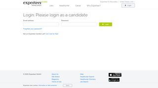 
                            4. Experteer - 100k Executive Jobs and Career Service - Login