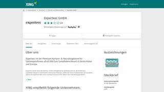 
                            6. Experteer GmbH als Arbeitgeber | XING Unternehmen