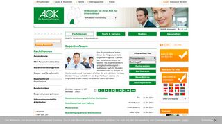 
                            8. Expertenforum | AOK - Service für Unternehmen - AOK-Business