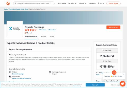 
                            8. Experts Exchange Reviews 2018 | G2 Crowd