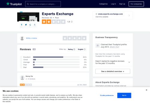 
                            9. Experts Exchange Reviews | Read Customer Service Reviews of www ...