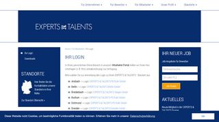 
                            7. Experts & Talents | Ihr Login