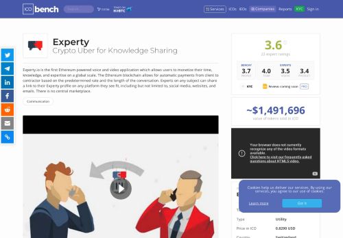 
                            13. Experty (EXY) - ICO rating and details | ICObench
