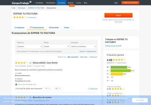 
                            5. EXPIDE TU FACTURA Evaluaciones de 11 - Computrabajo