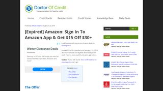 
                            9. [Expired] Amazon: Sign In To Amazon App & Get $15 Off $30+ - Doctor ...