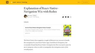 
                            8. Explanation of React-Native-Navigation Wix with Redux - Medium