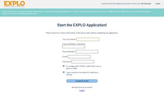 
                            11. EXPLO Application Portal