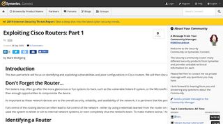 
                            11. Exploiting Cisco Routers: Part 1 | Symantec Connect Community