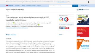 
                            13. Exploration and application of phenomenological RBE models for ...