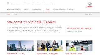 
                            10. Explore Career Opportunities at Schindler Elevator Corporation