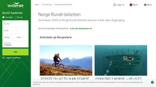 
                            8. Explore Norway Ticket - Unlimited flights with Widerøe | Widerøe