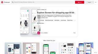 
                            13. Explore Screen for shopping app UI kit clean fashion app store shop ...