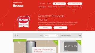 
                            9. Explore the Huggies® Rewards Catalog and Redeem Points