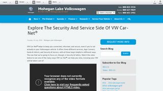 
                            9. Explore The Security And Service Side Of VW Car-Net® | Mohegan ...