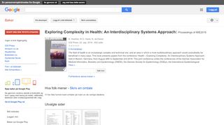 
                            10. Exploring Complexity in Health: An Interdisciplinary Systems ...