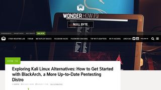 
                            9. Exploring Kali Linux Alternatives: How to Get Started with BlackArch, a ...