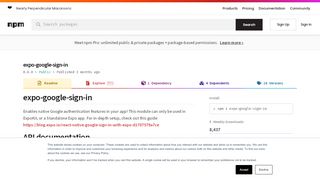 
                            4. expo-google-sign-in - npm