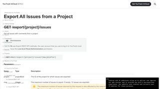 
                            8. Export All Issues from a Project - Help | YouTrack InCloud - JetBrains