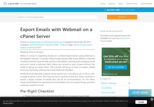 
                            10. Export Emails with Webmail on a cPanel Server | Liquid Web ...
