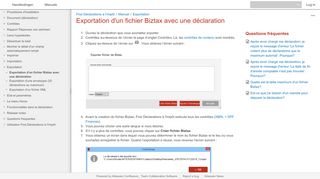 
                            7. Exportation d'un fichier Biztax avec une déclaration - First Déclarations ...