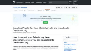 
                            6. Exporting Private Key from Blockchain.info and Importing to ... - GitHub