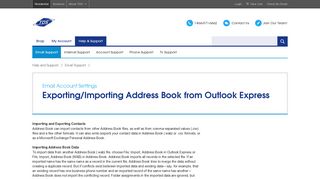 
                            12. Exporting/Importing Address Book from Outlook Express - TDS Telecom