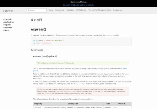 
                            5. Express 4.x - API-Referenz