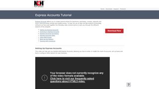 
                            4. Express Accounts - Web Access Video Tutorial - NCH Software