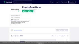 
                            13. Express Bank Anmeldelser | Les kundenes anmeldelser av ...
