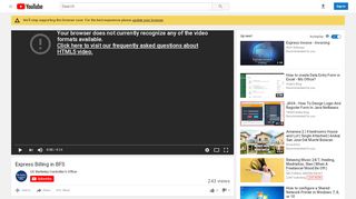
                            7. Express Billing in BFS - YouTube