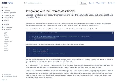 
                            5. Express Dashboard | Stripe Connect