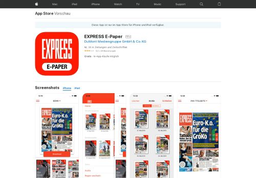 
                            10. EXPRESS E-Paper im App Store - iTunes - Apple