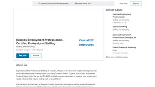 
                            7. Express Employment Professionals - Certified Professional Staffing ...