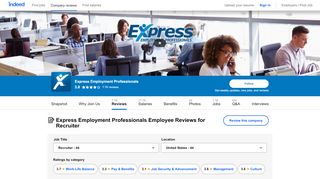 
                            9. Express Employment Professionals Pay & Benefits reviews ... - Indeed