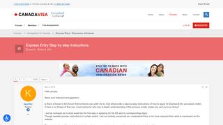
                            12. Express Entry Step by step instructions. - Canadavisa.com