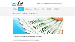 
                            5. Express-Kredit - Boncred Finanzvermittlungs GmbH