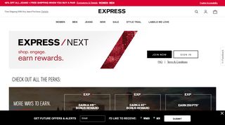 
                            1. EXPRESS NEXT rewards program