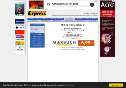 
                            9. Express Online: Kleinanzeigen - Marbuch Verlag