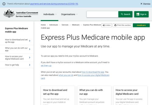 
                            5. Express Plus Medicare mobile app - Australian Government ...