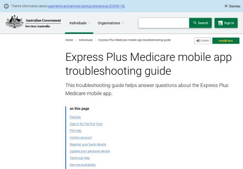 
                            4. Express Plus Medicare mobile app troubleshooting guide - Australian ...
