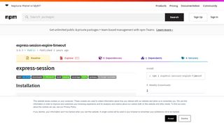 
                            4. express-session-expire-timeout - npm