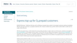 
                            7. express top-up for o2 prepaid customers - Telefónica Deutschland
