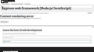 
                            12. Express web framework (Node.js/JavaScript) - Learn web ...